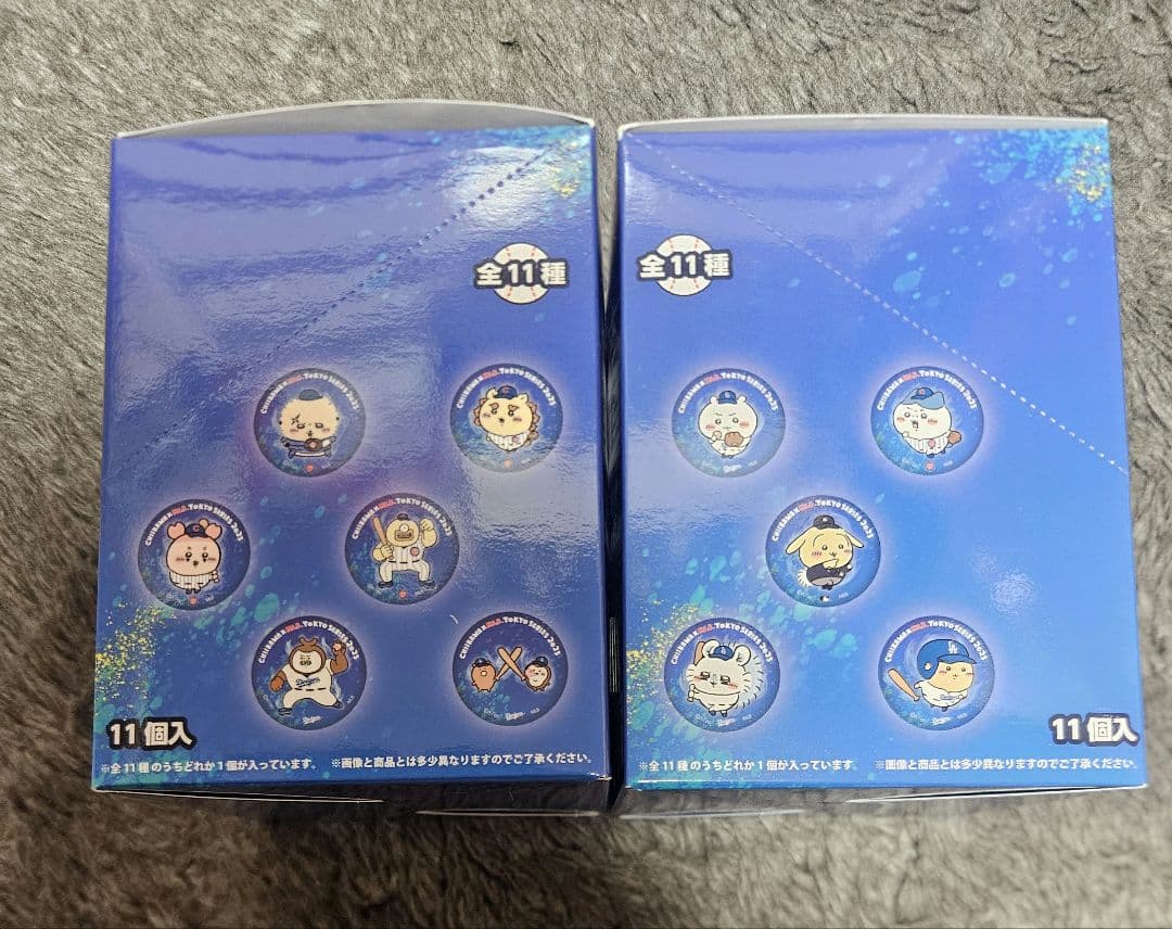 ちいかわ MLB 缶バッジ 未開封BOX2点 ドジャース カブス くりまんじゅう