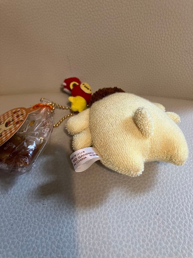 ポムポムプリン ボールキーチェーン マスコット ぬいぐるみ
