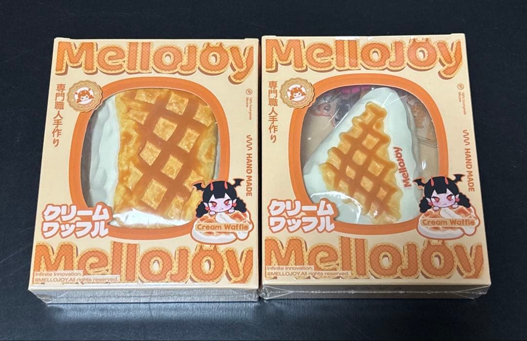 Mellojoy スクイーズ 【クリームワッフル 四角 三角セット