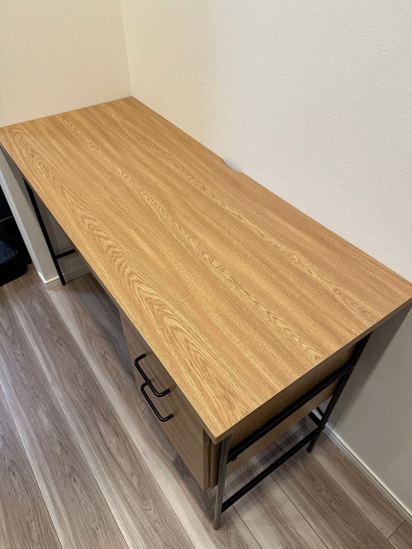 パソコンデスク 引き出し付き 幅120cm