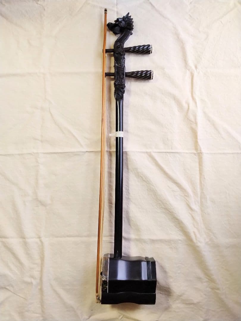 作家物】高級二胡 竜頭 龍頭 工芸品