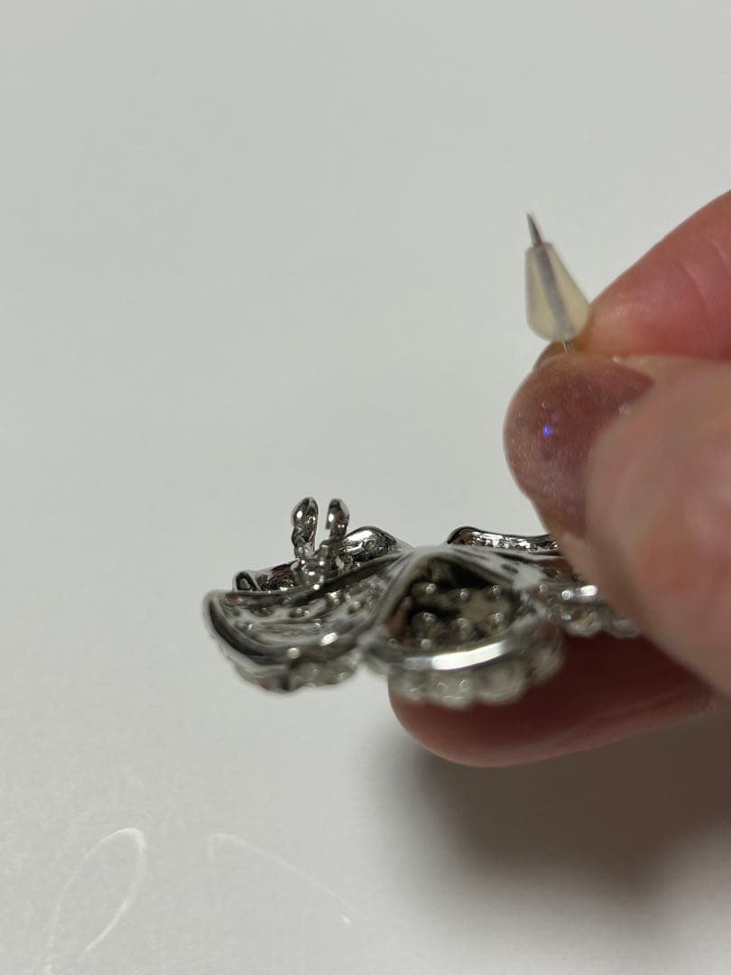 FOXEY 花形クリスタルブローチ FOXEY 花形ブローチ 26645 Brooch