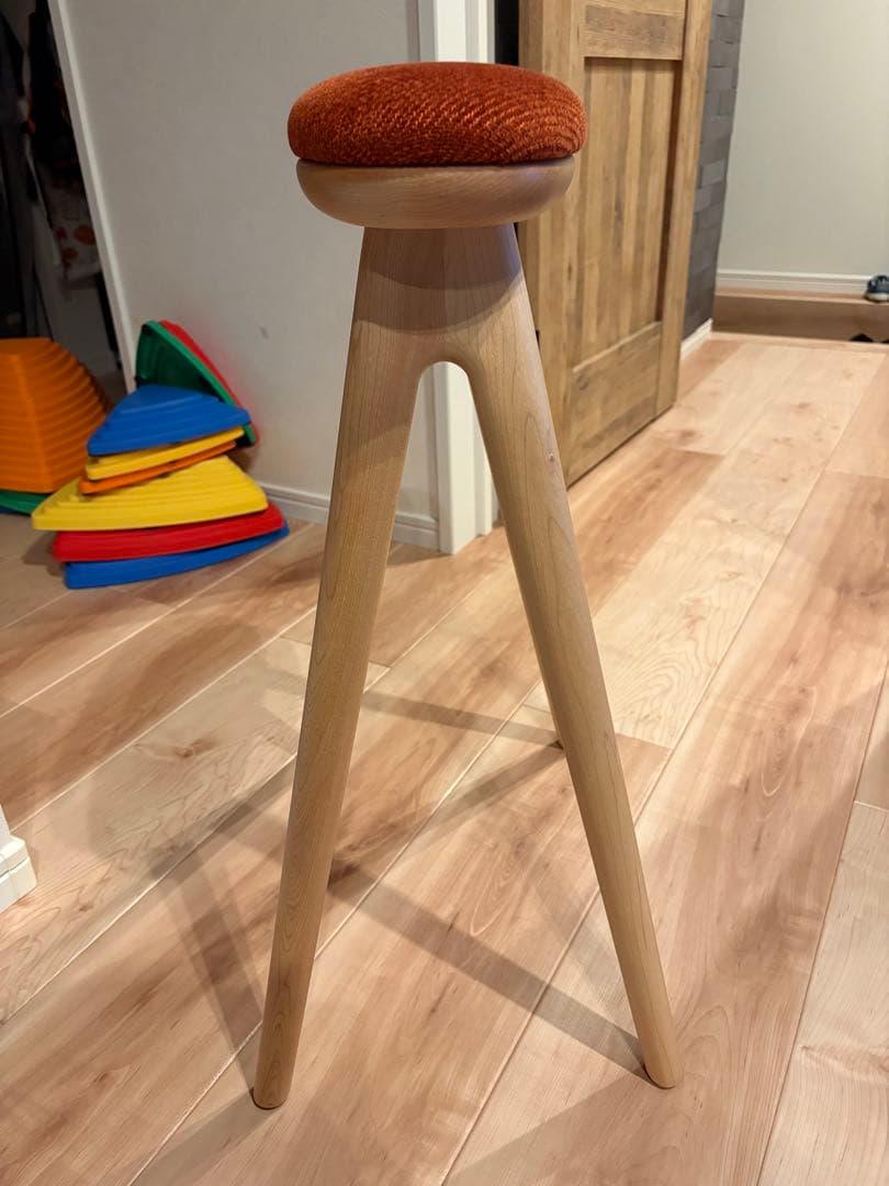 ナガノインテリア⭐︎キッチンスツール coupé コッペ 【未使用に近い】オレンジ