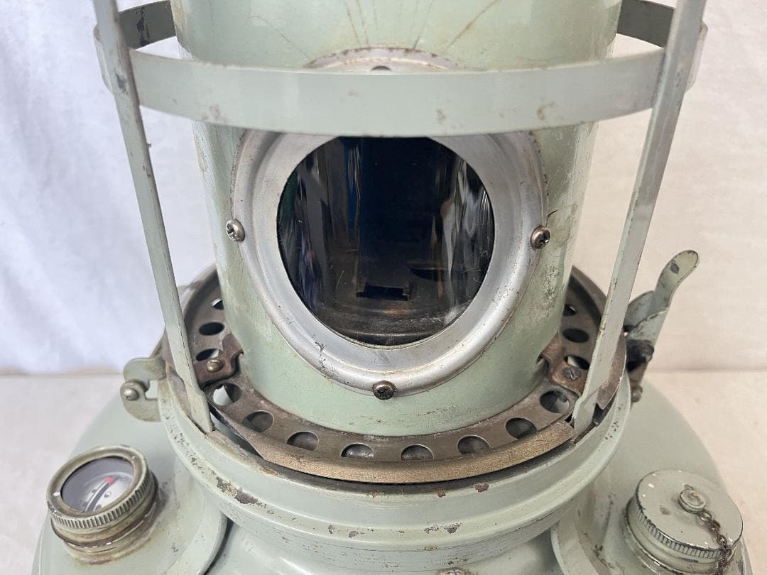 超希少【Aladdin】 アラジン ブルーフレーム16型 赤ハンドル 箱付き