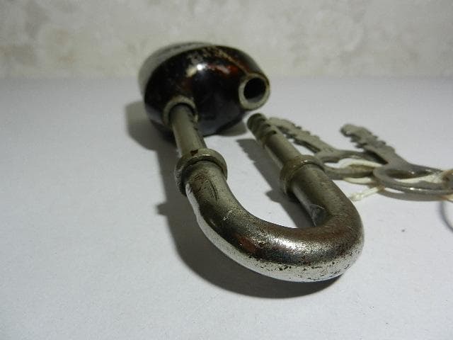 古い希少な鉄道?錠前その2（ボディーに「MOLA」の刻印）