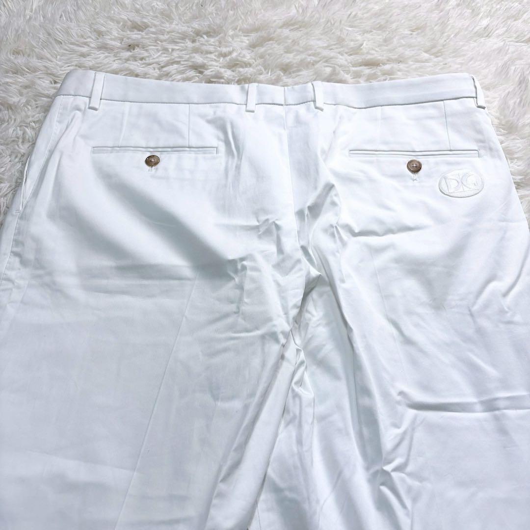 新品タグ付/XXXLドルチェアンドガッバーナ パンツ DG刺繍ロゴ 白 54