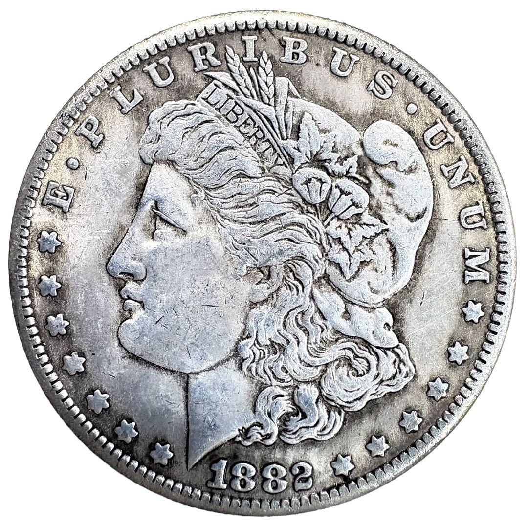 アメリカ モルガン 1ドル銀貨 1882年 CC レプリカコイン - メルカリ