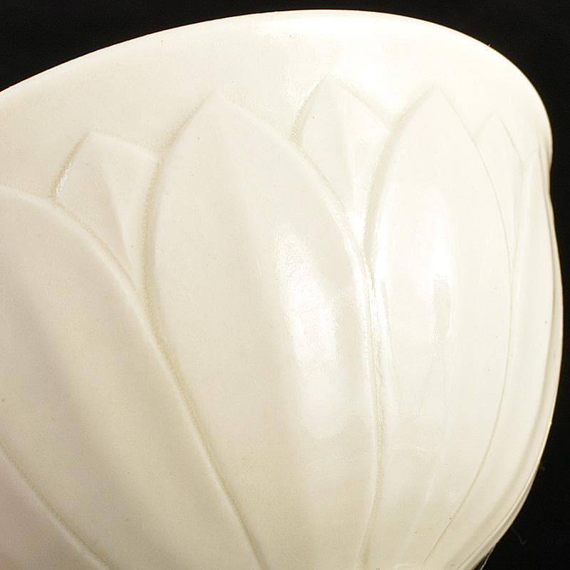 中国 徳化窯白磁 蓮弁刻 煎茶碗 盃 五客 M 8709E 中国