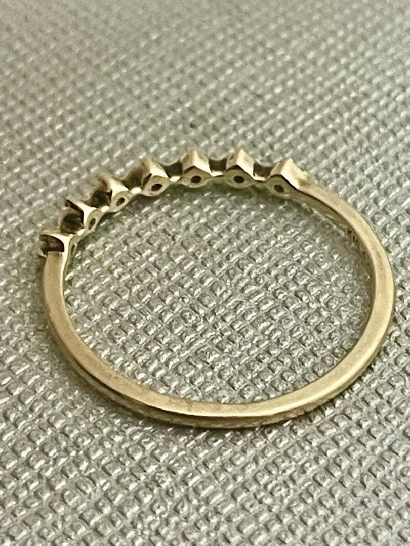 Samantha Tiara K10 ハーフエタニティリング　ダイヤ0.07ct