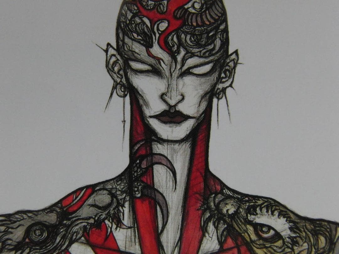 天野弓彦、【織田信長】、希少な額装用画集より、厳選、新品額装