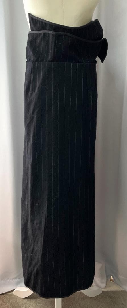 COMME des GARÇONS　ラメ入りウールの巻きサルエルパンツ