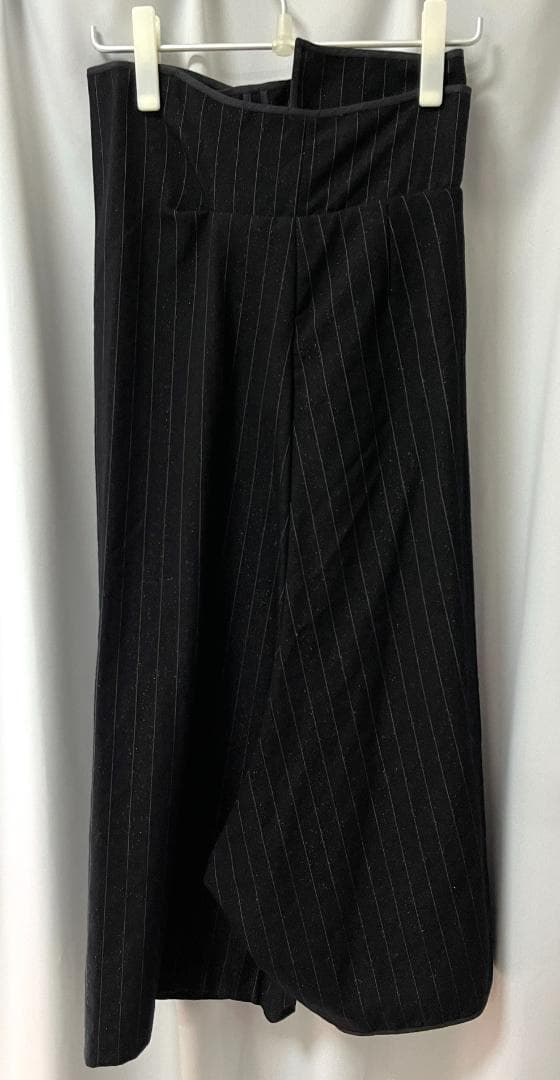 COMME des GARÇONS　ラメ入りウールの巻きサルエルパンツ