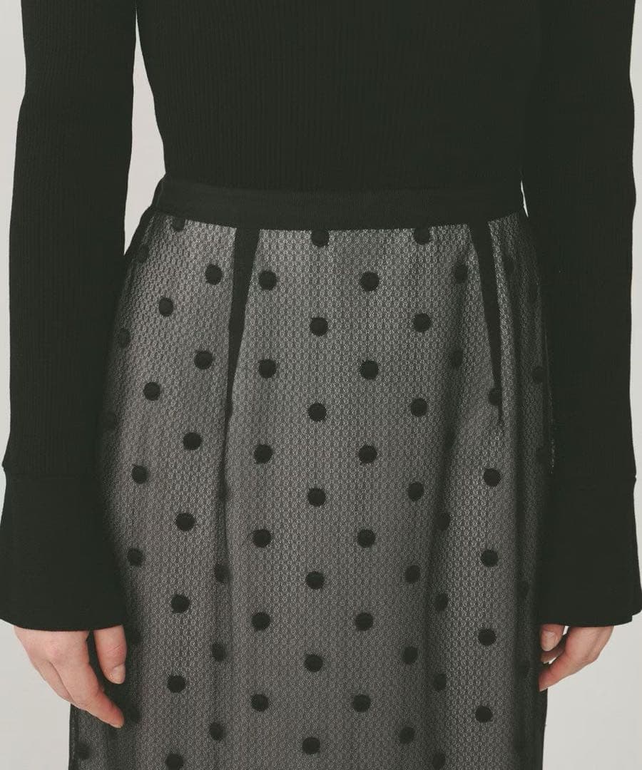 新品未使用　グレースコンチネンタル　ドットチュールタイトスカート38