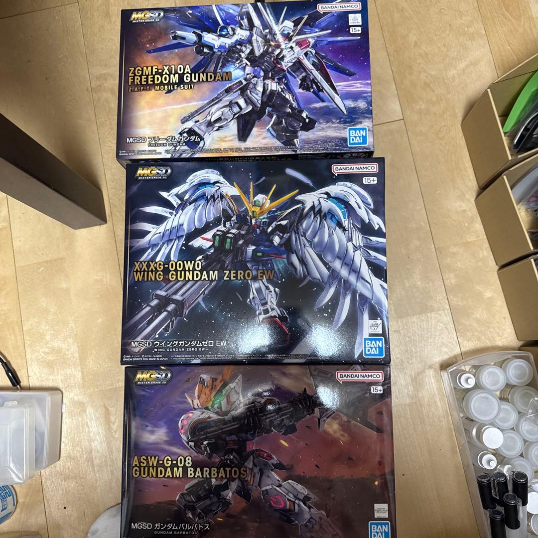 MGSD 3点セット フリーダム ウイングゼロ バルバトス MGSD ウイング