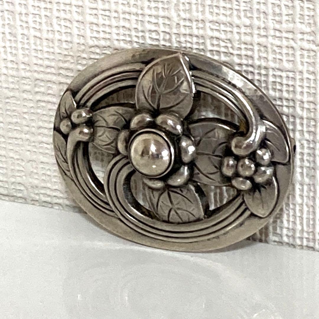 GeorgJensenジョージジェンセンマーガレットシルバーブローチSV925