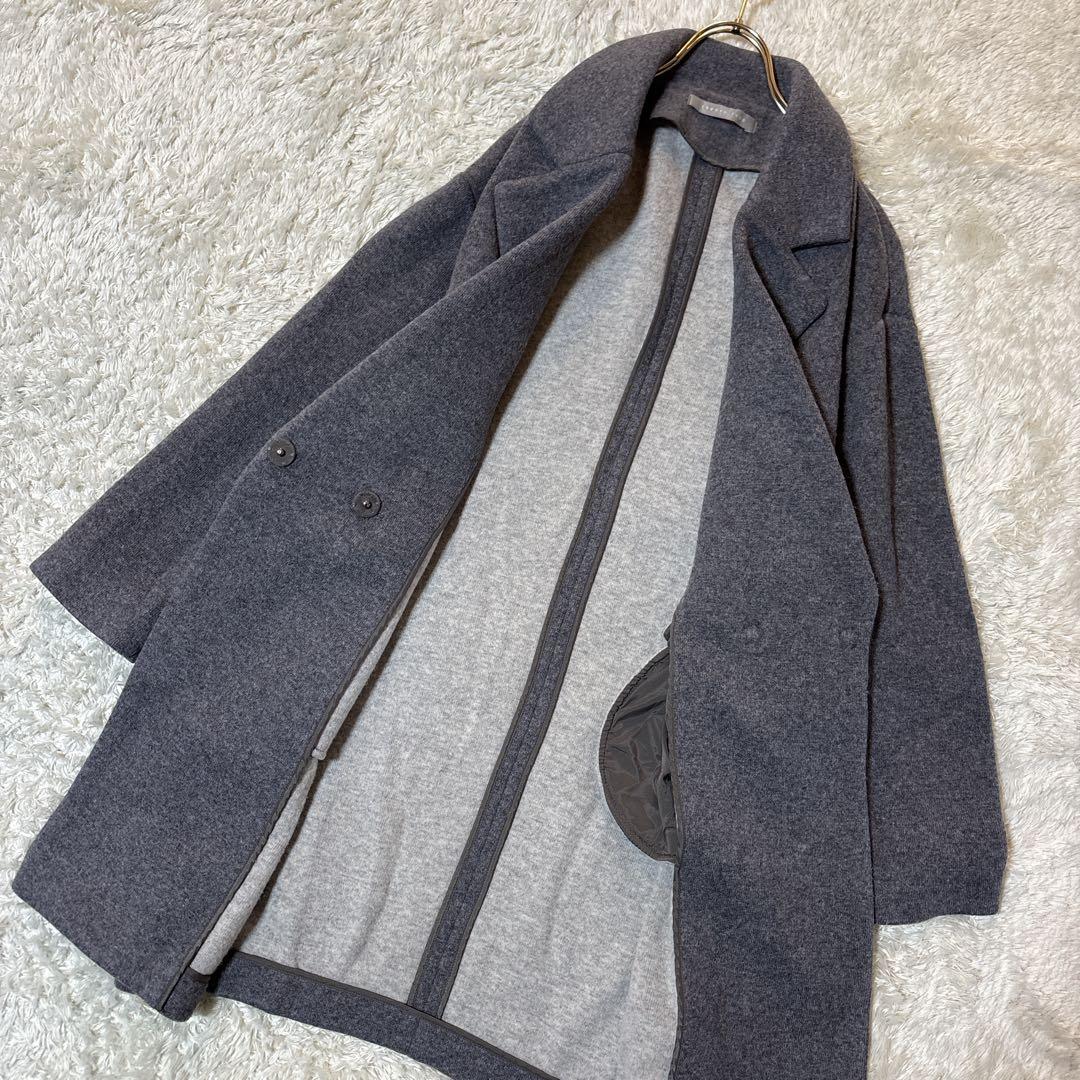 美品＊Theory luxe セオリーリュクス アルパカ混 ウールコート グレー