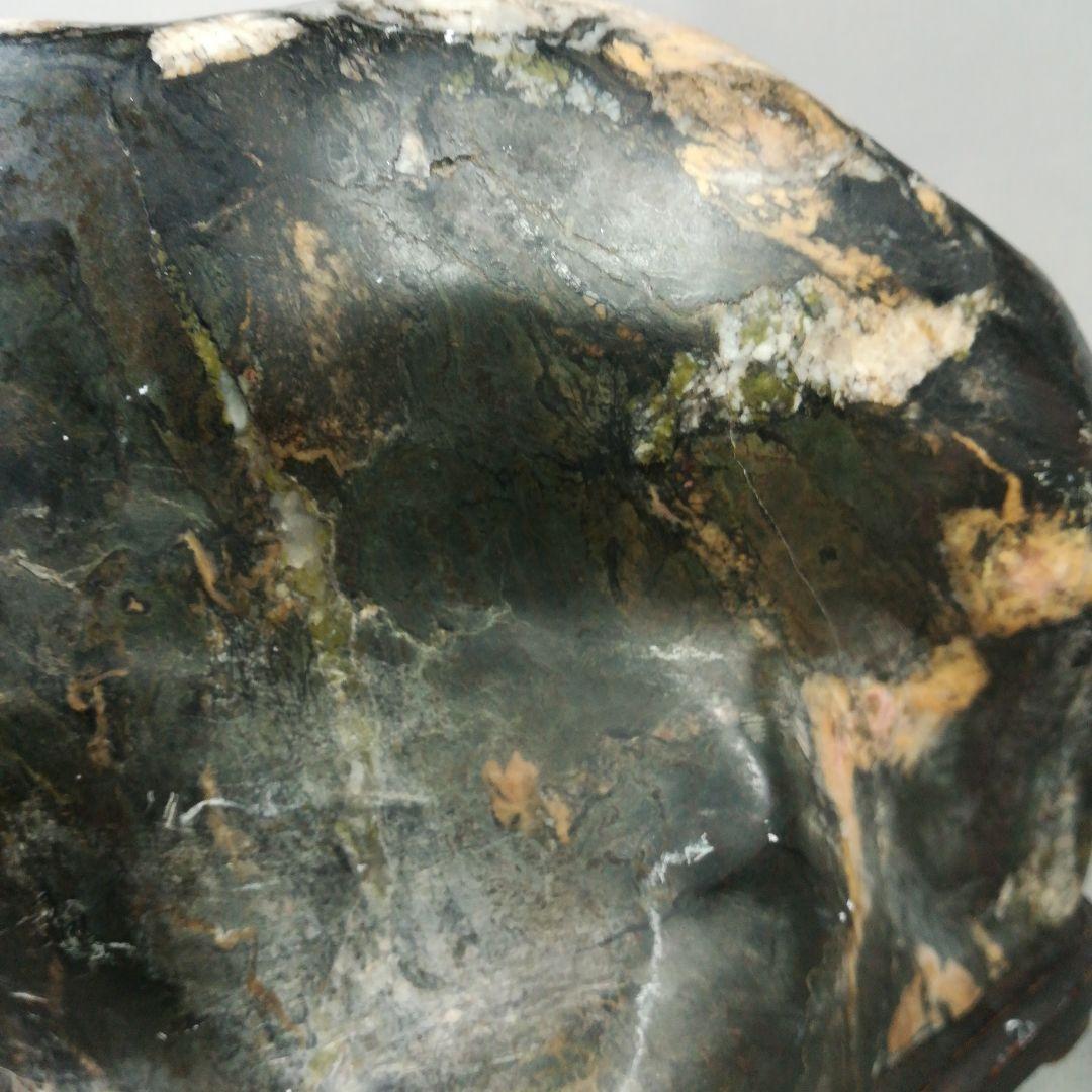 天然石 桜花石 鑑賞石 水石 置物 木製台座