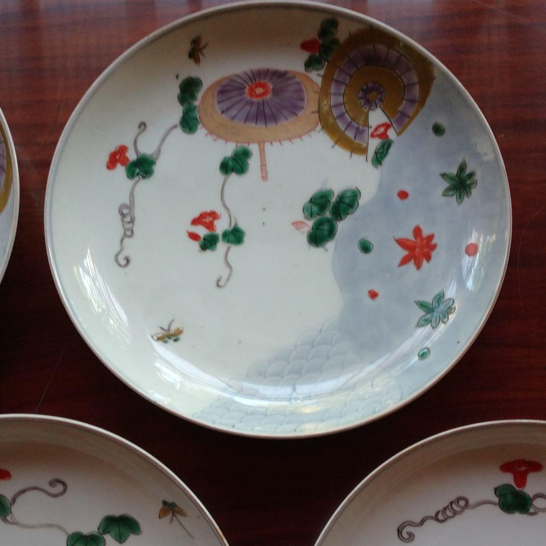 【骨董】伊万里有田焼 豪華5客揃い皿