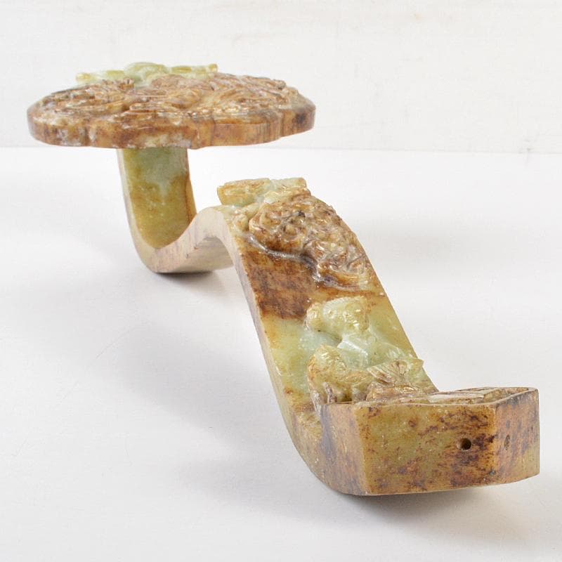 中国 玉石彫刻 人物刻 如意 D R7205 - メルカリ