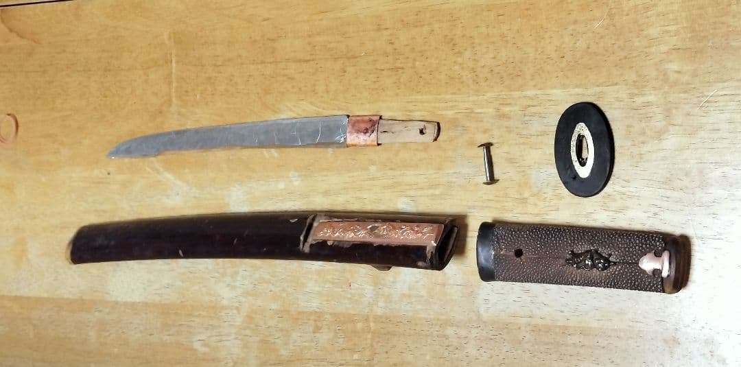 日本刀 脇差 江戸時代 「拵」（鍔・つなぎのオマケ付）