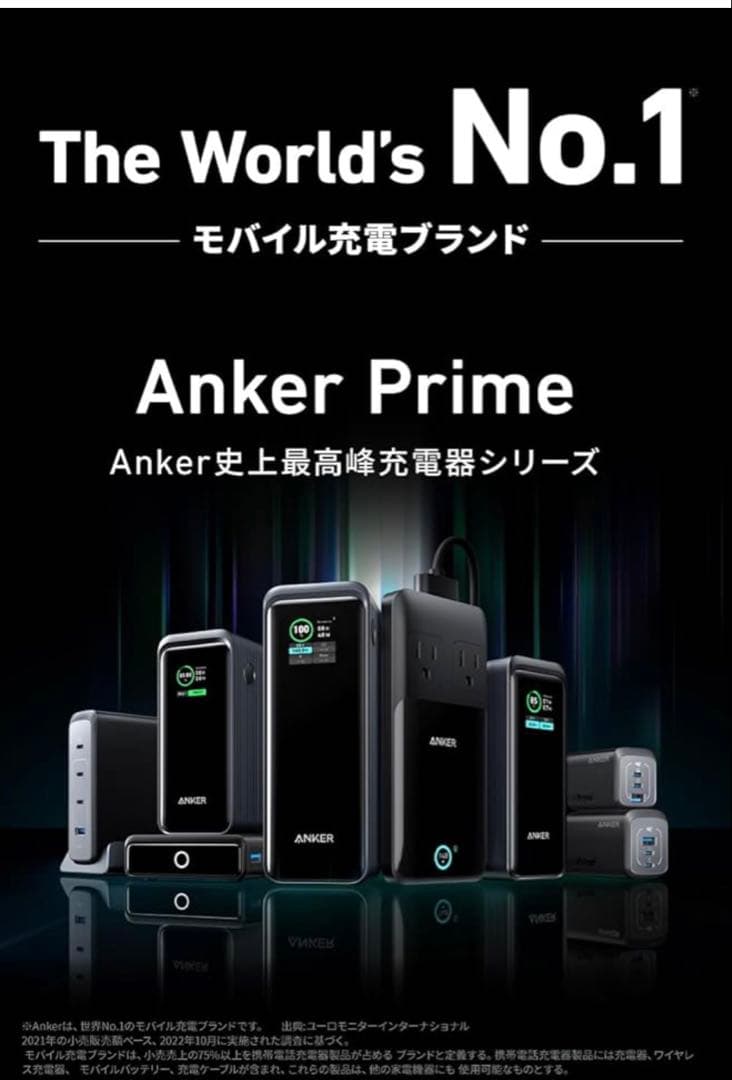 Anker Prime Power Bank (12000mAh, 130W）