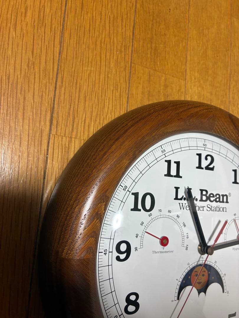 L.L. Bean エルエルビーン　壁掛け時計　weather station