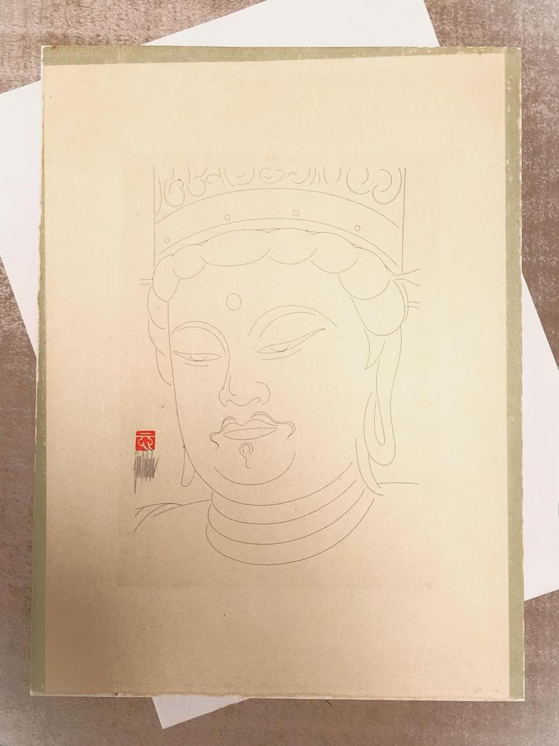 【 武田仁 千手観音立像 】　肉筆　平成元年　Queen/フレディ・マーキュリー