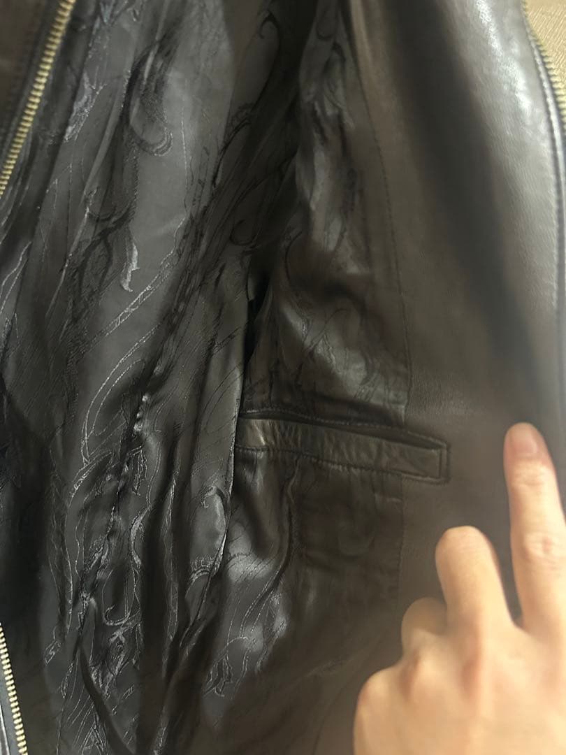 FUGA シングルレザーライダース スタンドレザーライダース 羊革 ラムレザー