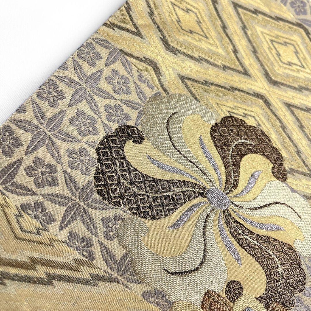 m-81 本場結城紬 紅型 正絹 袋帯 証紙付き - メルカリ m-81 本場結城紬