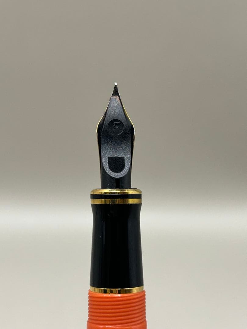 【希少】Parkerデュオフォールド 万年筆 ペン先K18 1990年オレンジ