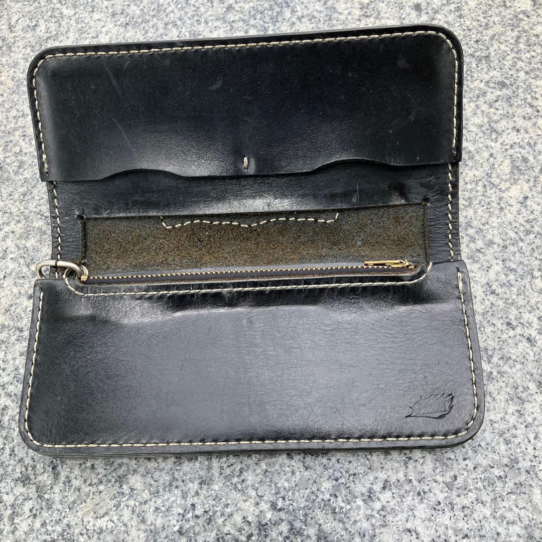 パイソン×スティングレイ　レザー バイカー　ウォレット　特注　アイアンクロス