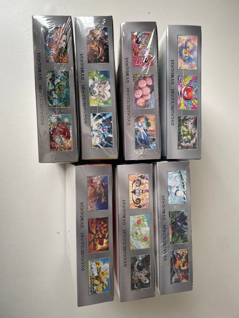 ポケモンカードゲーム 未開封BOX シュリンク付き　7箱セット プロモ付き