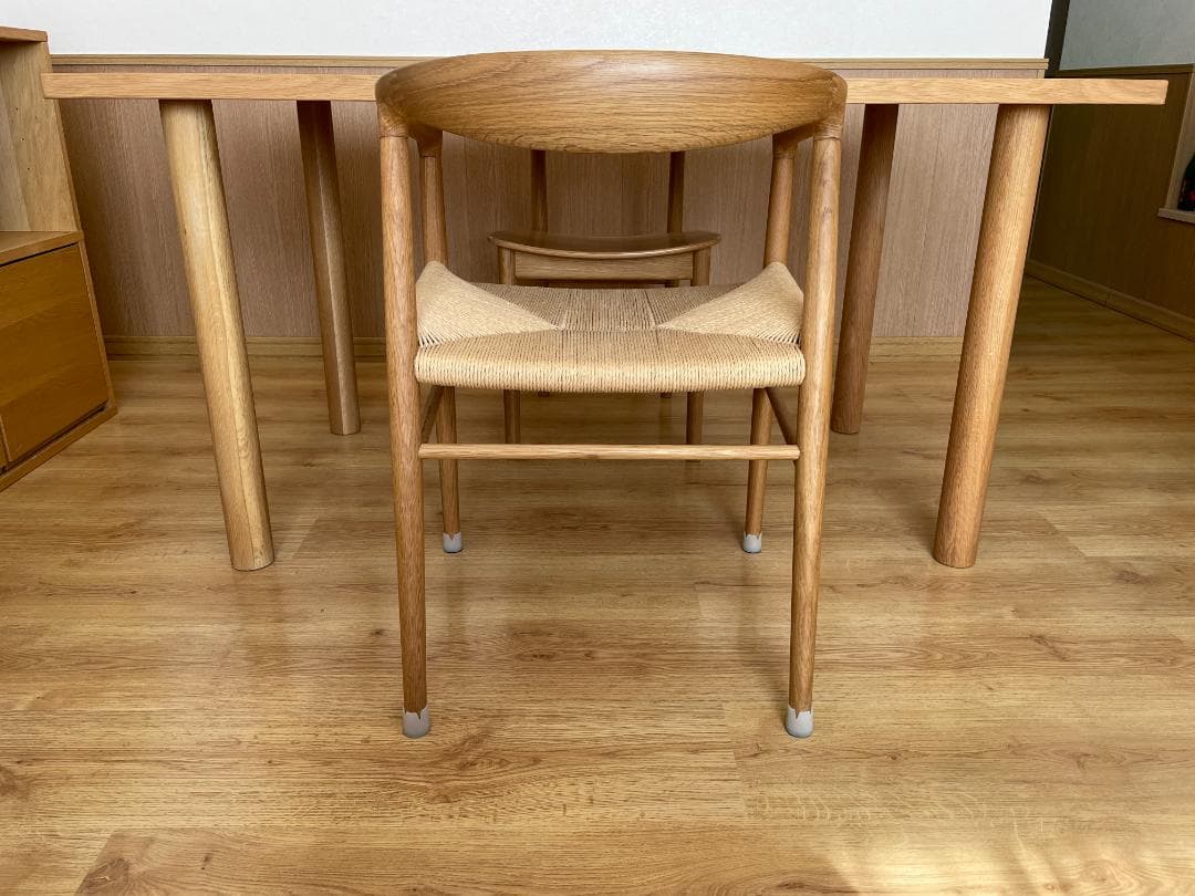 【無印良品】出品4/6迄 木製テーブル 140x80 オーク材 直接受け渡し