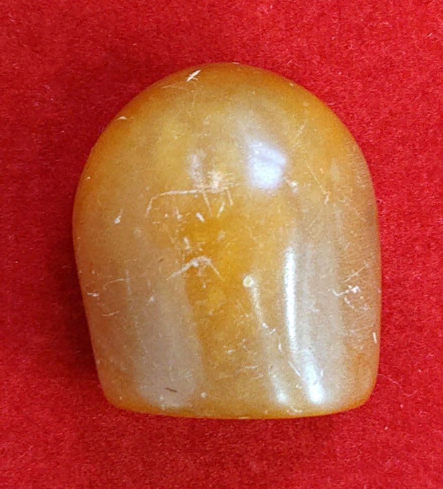 印材　田黄　天然石 ケース付き 印材田黄天然石 ケース付き