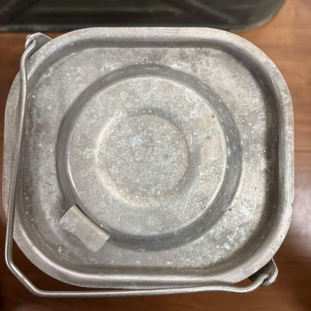 80s 米軍　実物　フードコンテナ ODグリーン 送料無料　①