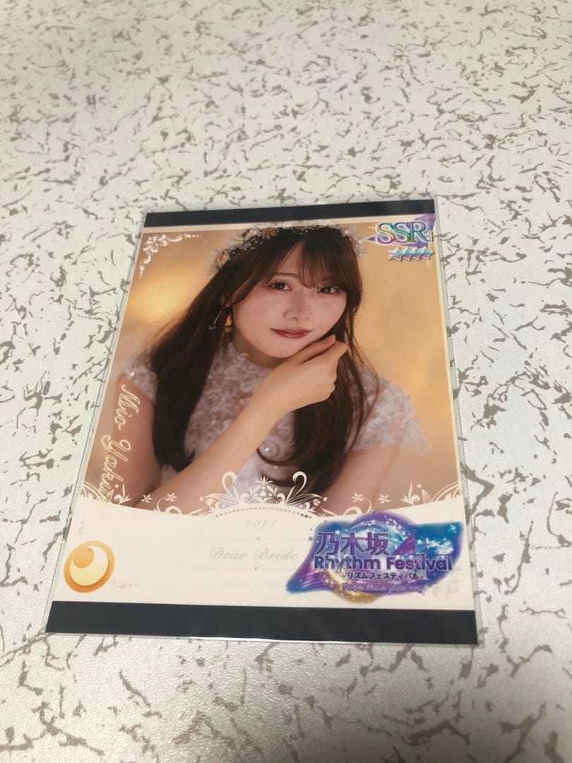 乃木フェス　矢久保美緒　直筆サイン入りチェキ、プリントカードセット