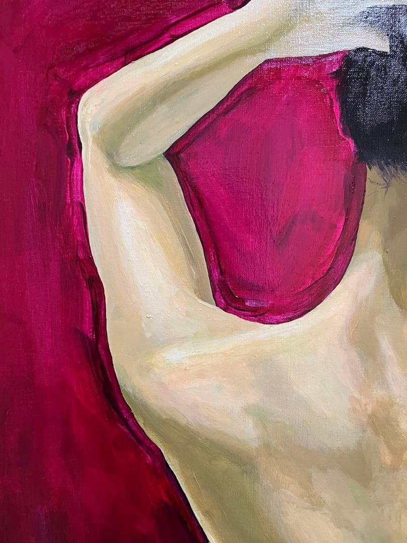 絵　絵画　油絵　油彩　雑貨　アート　迫力満点　人物画　インテリア　裸婦画　女の子