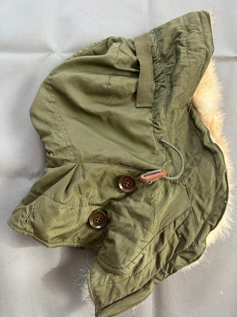 M51 パーカー用フード　白ラベル　※折れ