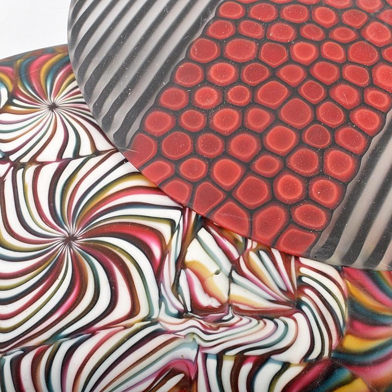 ITALY ベネチアガラス 皿 プレート 2点まとめて M R7122 ITALY