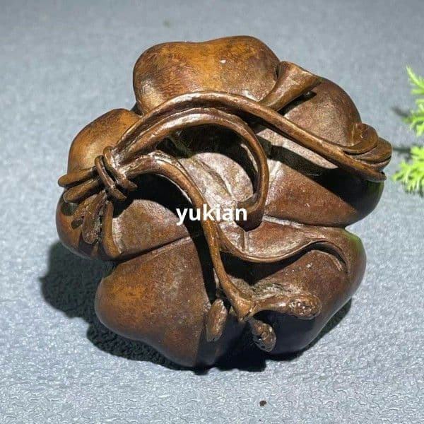 鉄器 竜頭 寿星 筆立て 書道具 文房具 工芸品 美術品 置物 竜頭ペン立て