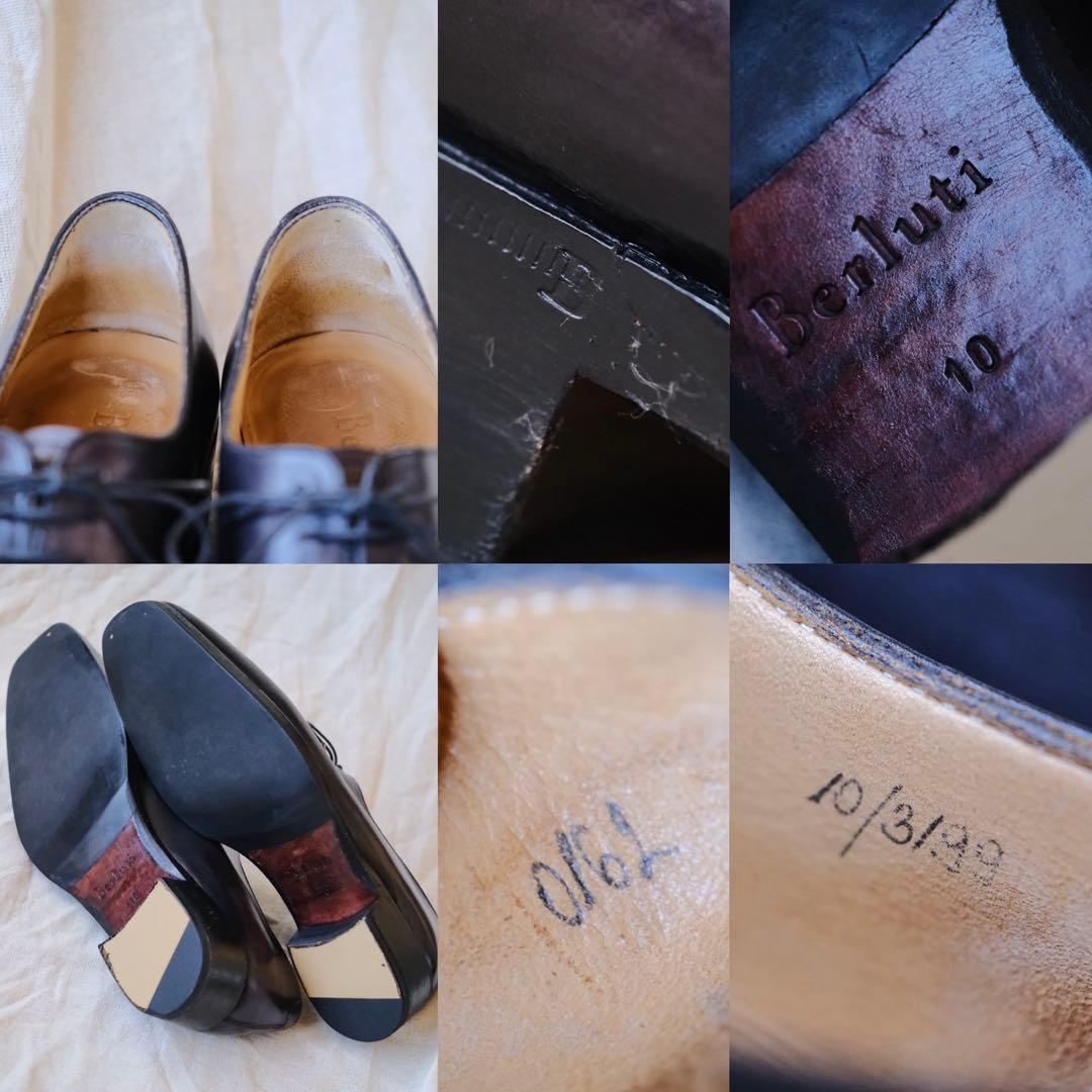 BerlutiベルルッティホールカットプレーントゥAlessandro10木型付