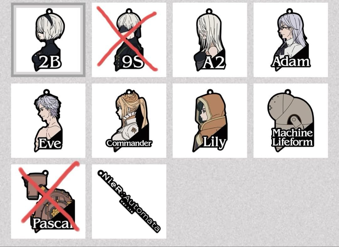 【新品】ニーアオートマタ　放送記念くじ　上位賞セット