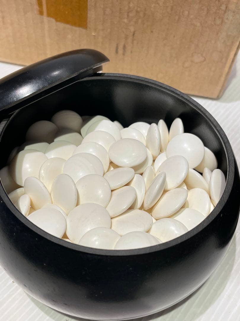 【碁石セット】囲碁 蛤 貝 趣味 遊び　那智黒石　室内ゲーム