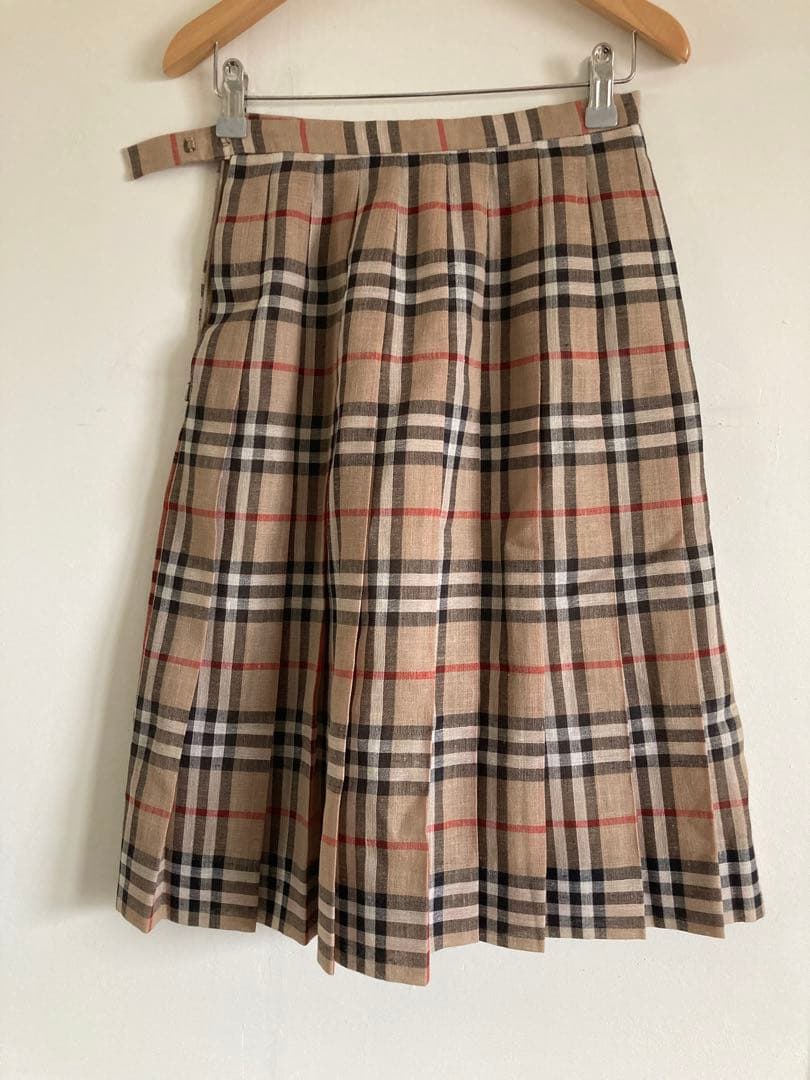 バーバリー プリーツスカート　Burberry ノバチェック　Burberrys