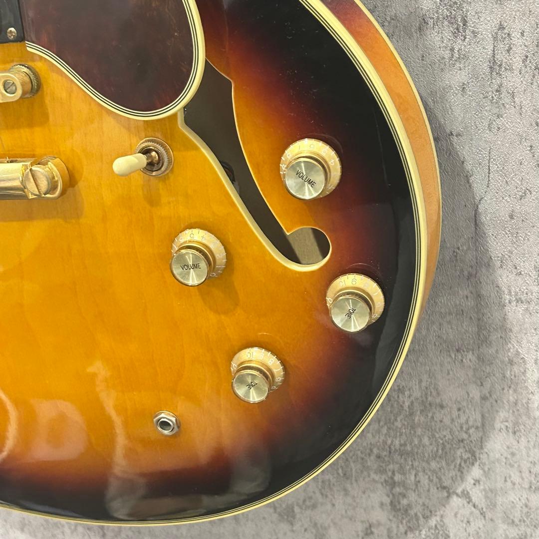 美品 シェラトンⅡ Epiphone セミアコースティックギター サンバースト