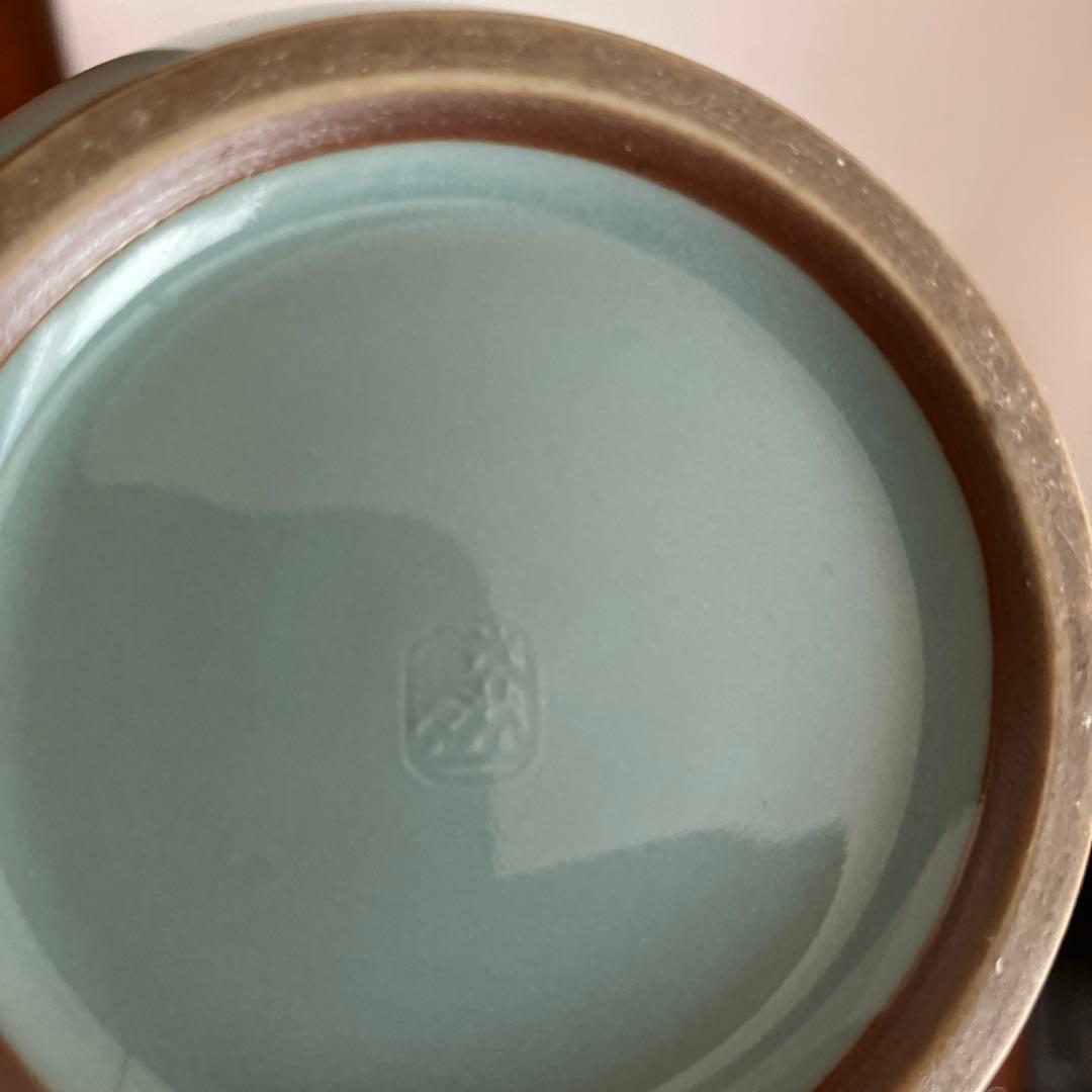 青磁　花入　3代目　諏訪蘇山② 花瓶　青瓷ひさご花入