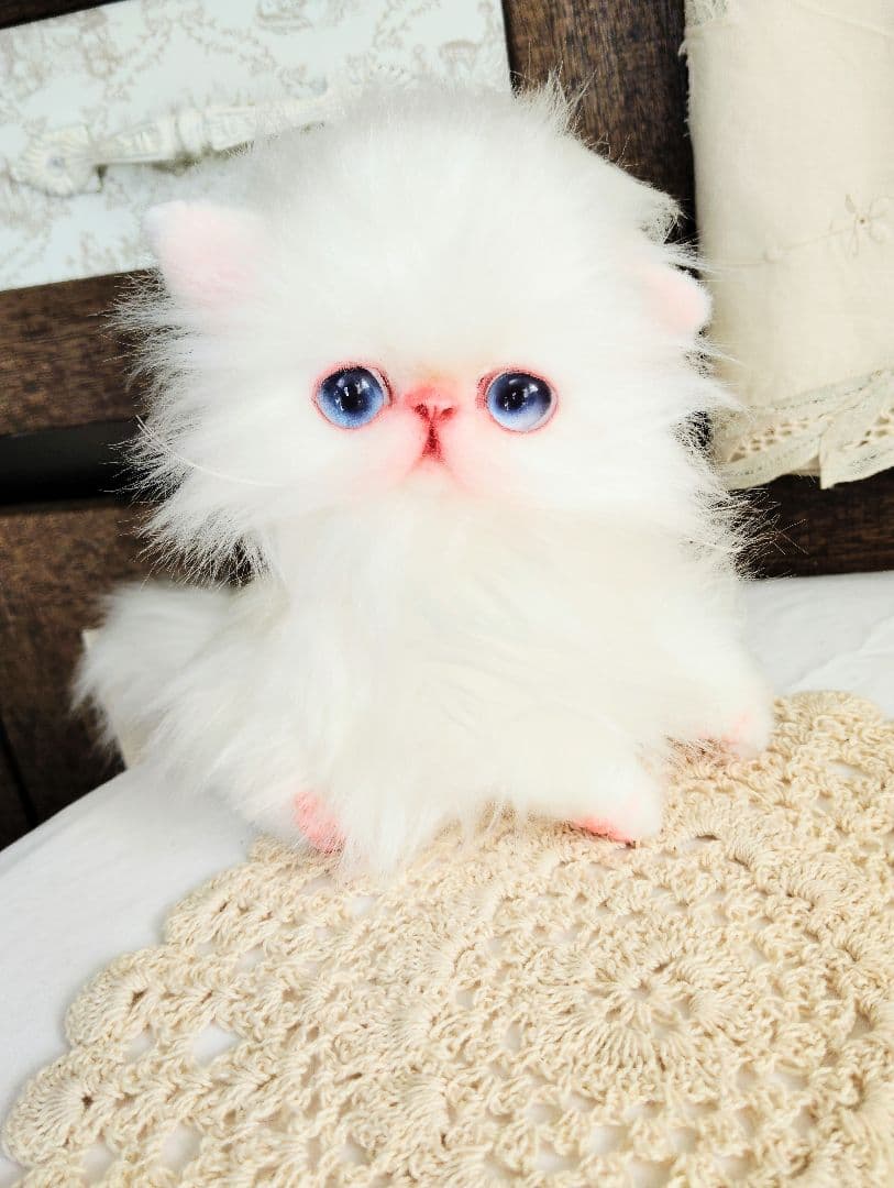 エキゾチックロングヘア♡子猫のミイちゃん♡アートドール♡ぬいぐるみ