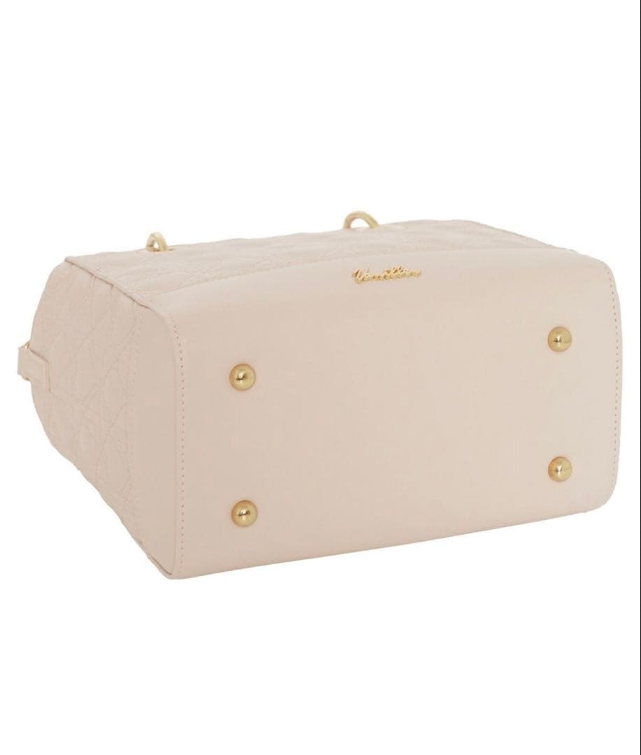 オリジナル ハートキルティング ハンドバッグ le reve vaniller