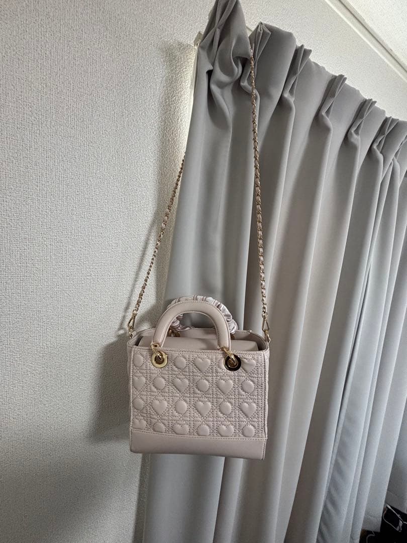 オリジナル ハートキルティング ハンドバッグ le reve vaniller