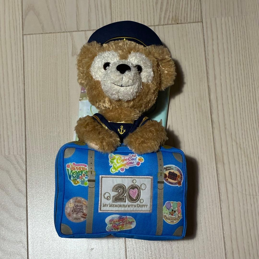 ディズニー ダッフィー 20周年 ぬいぐるみ バッグ　フィギュアセット